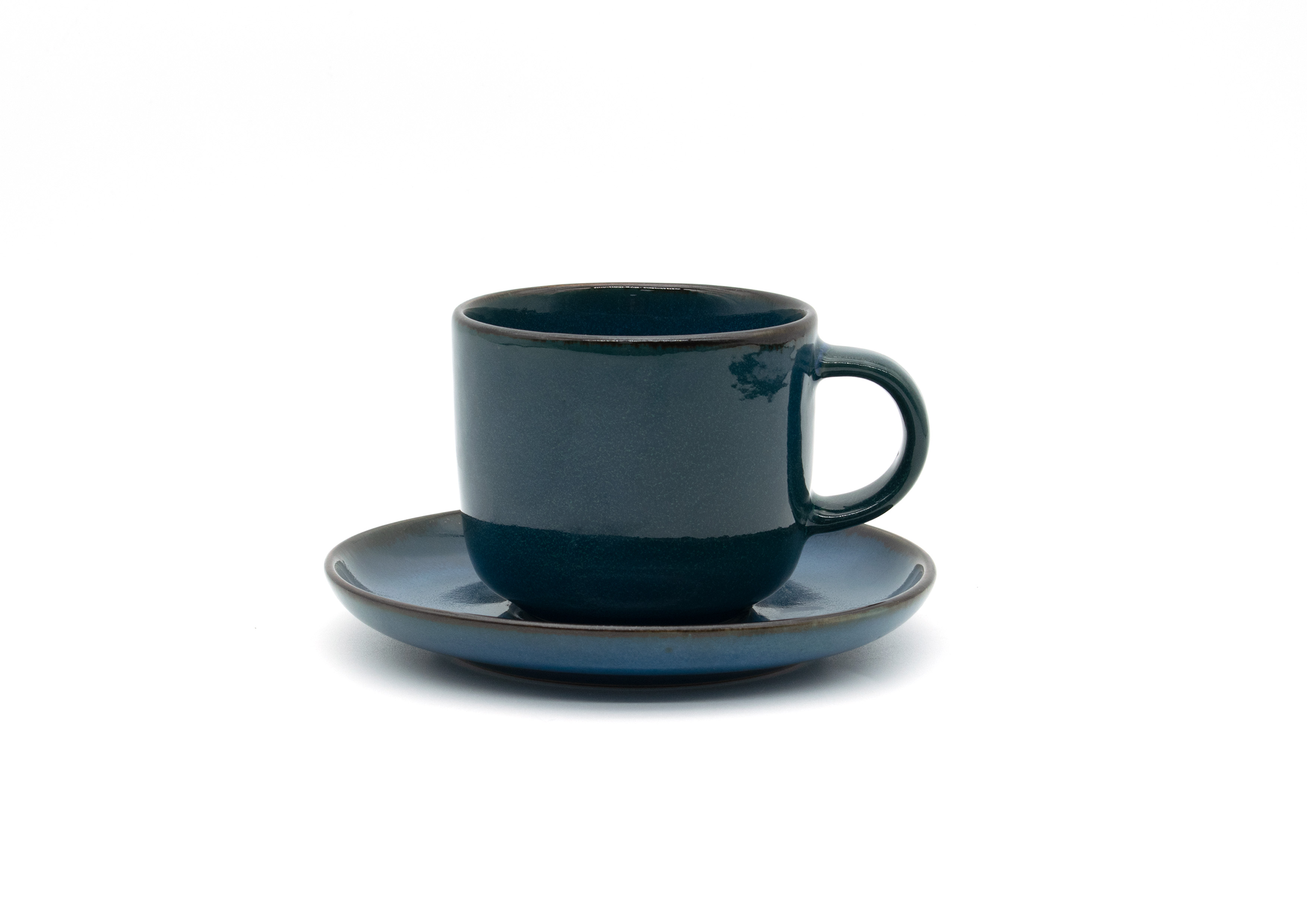  Stoneware cup and saucer