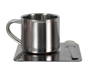 Coffee cup with square plate 170ml